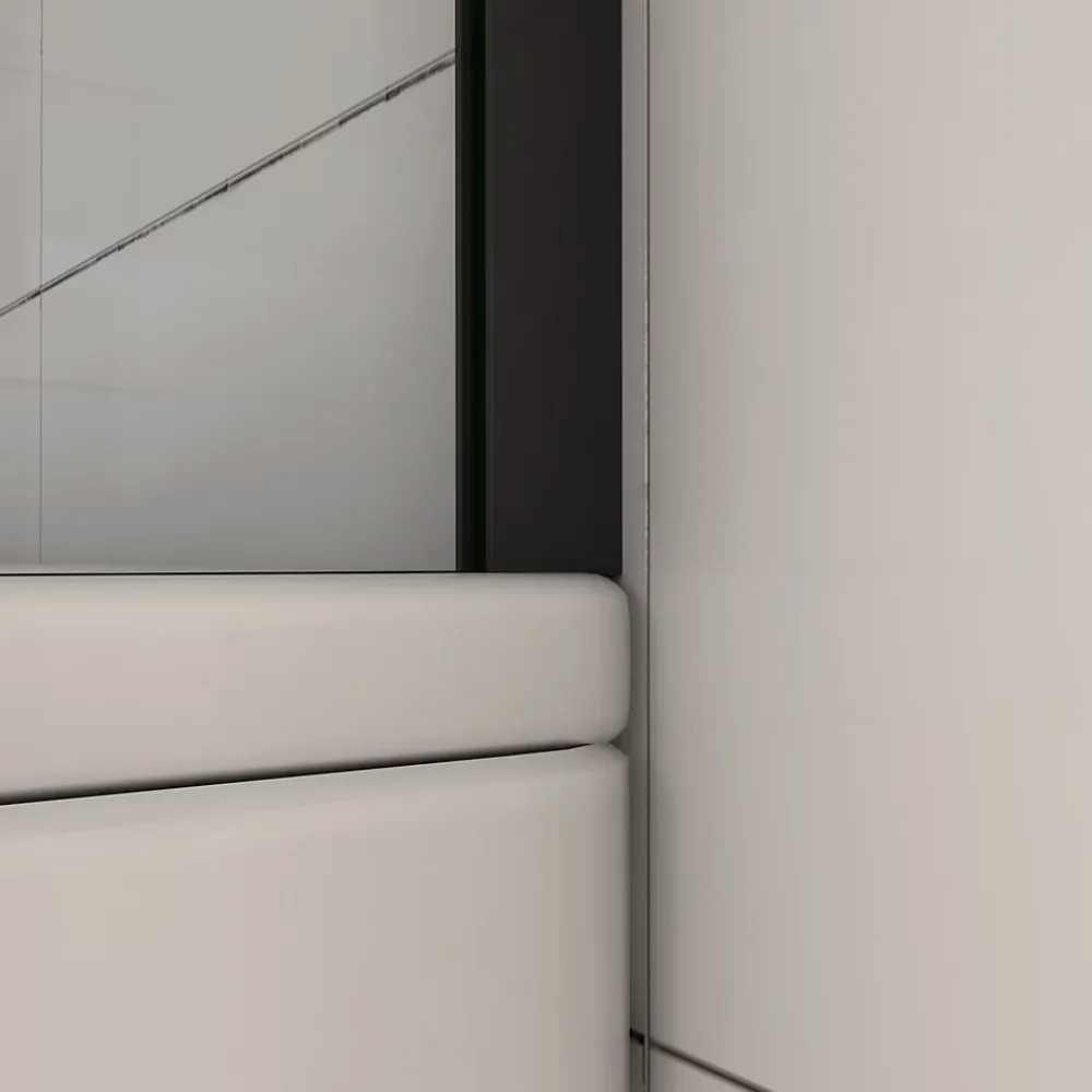 Pare-Baignoire|AICA Sanitaire Pare-baignoire fixé 70x130cm,paroi fixée,5mm verre anticalcaire,noir mat style industriel et simplicité