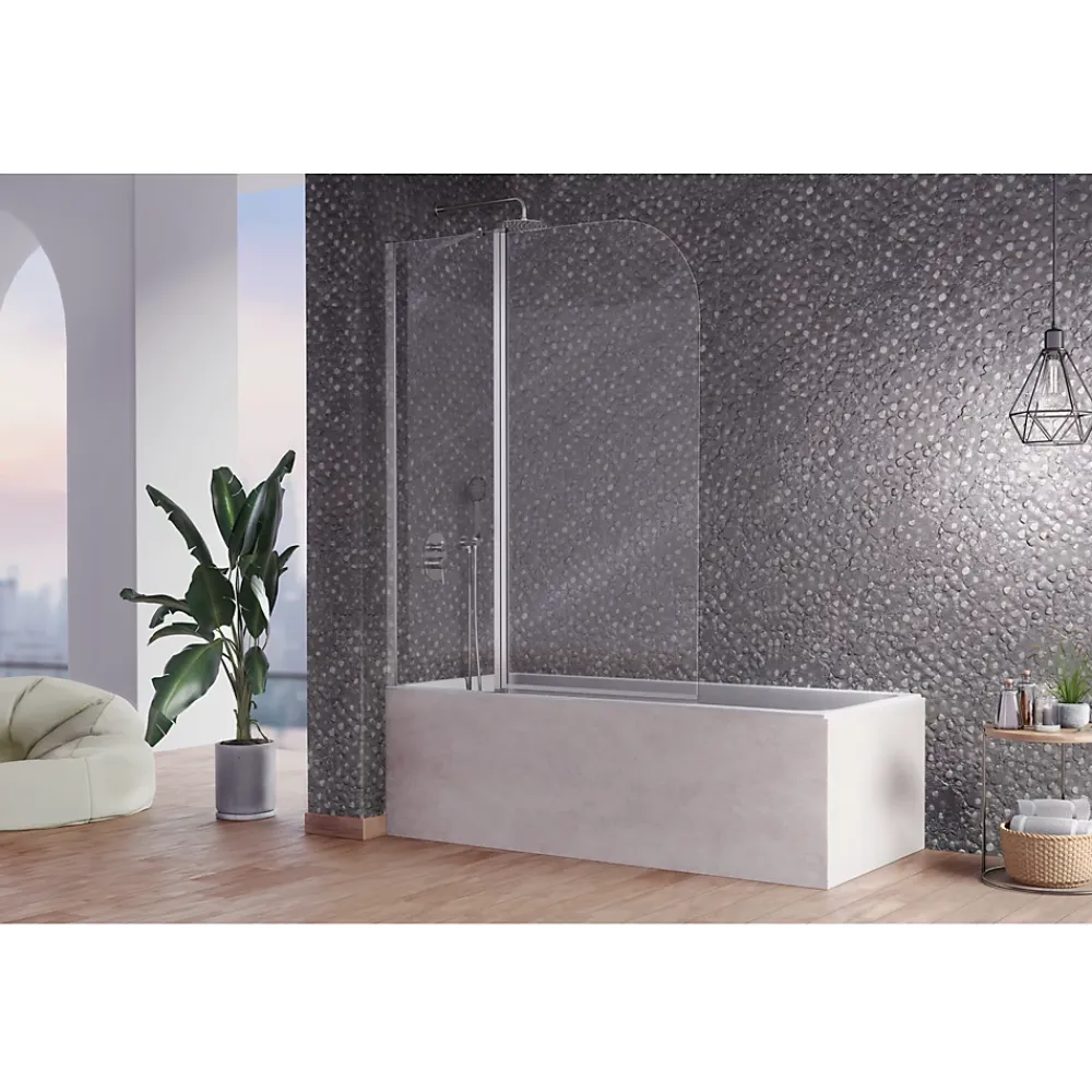 Pare-Baignoire|Kassandra Pare-baignoire fixe et pivotant RITA 120 x 150 cm