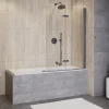 Pare-Baignoire|Azura Home Design Pare-baignoire Lumix Gun Metal 100x145cm