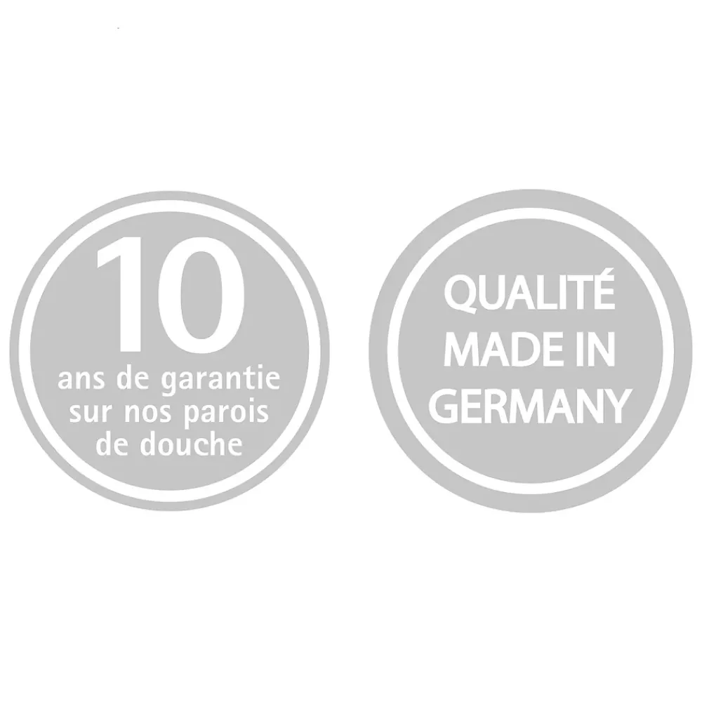 Schulte Pare-baignoire pivotant 1 volet, 140 x 80 cm, verre transparent 5mm, profilé doré mat, Capri