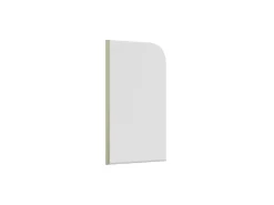 Schulte Pare-baignoire pivotant 1 volet, 140 x 80 cm, verre transparent 5mm, profilé doré mat, Capri