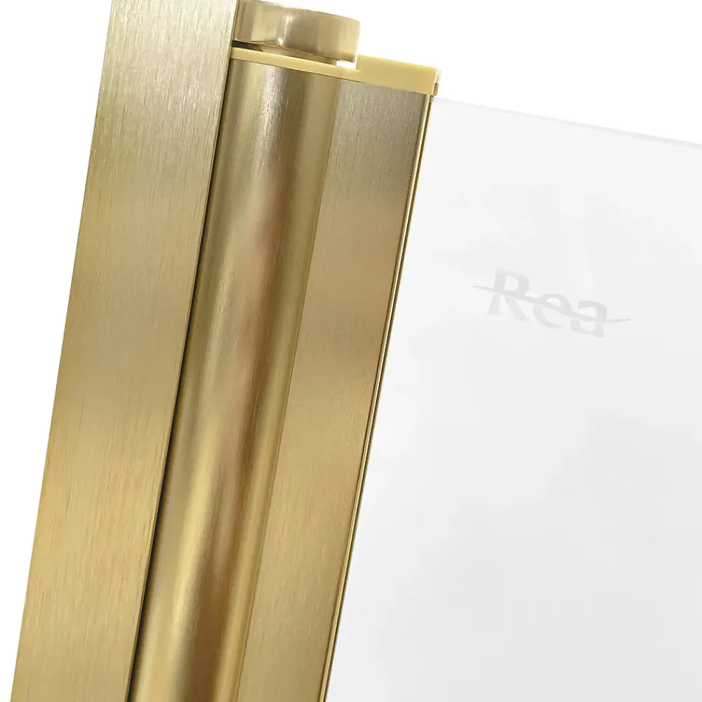 Tablier Et Habillage De Baignoire|Rea Pare-Baignoire Pliant Agat-2 80 Brushed Gold