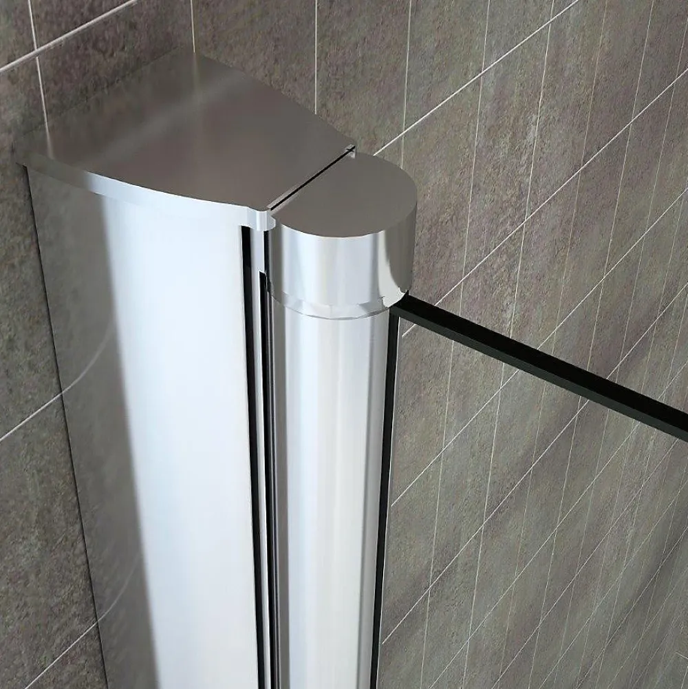 Saniverre Pare-baignoire rabattable BALY en verre 6 mm transparent 100 x 140 cm