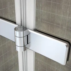 Saniverre Pare-baignoire rabattable BALY en verre 6 mm transparent 100 x 140 cm