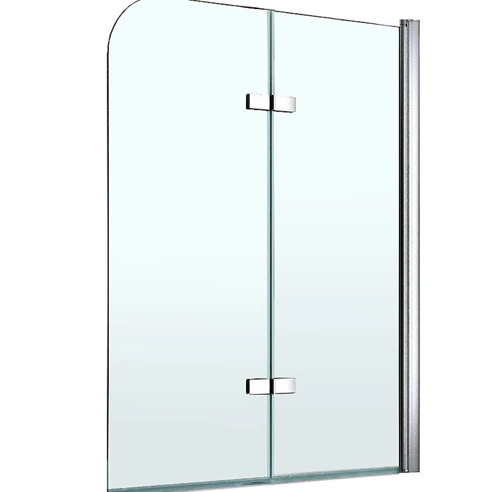 Saniverre Pare-baignoire rabattable BALY en verre 6 mm transparent 100 x 140 cm