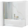 Tablier Et Habillage De Baignoire|Rea Pare-Baignoire Elegant Gold 80