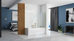 Rea Pare-Baignoire Elegant Brushed Gold 70