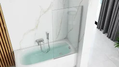 Tablier Et Habillage De Baignoire|Rea Pare-Baignoire Lagos Fix 70 Chrome