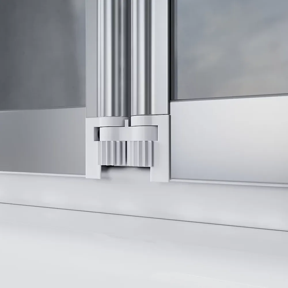 Sirhona Pare-Baignoire 1300x1400mm Ecran de Baignoire 3 Volets + 4mm Verre Transparent + Double Construction en Aluminium