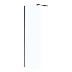 Paroi De Douche| Paroi de douche à l'italienne H.195 x l.60 cm, ép. 5 mm, profilé noir, Galedo Essentiel