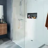 Paroi De Douche| Paroi de douche à l'italienne Cooke & Lewis Onega transparente 90 cm