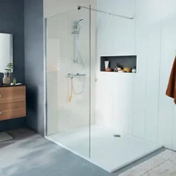 Paroi De Douche| Paroi de douche à l'italienne Cooke & Lewis Onega transparente 90 cm
