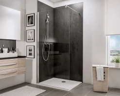 Paroi De Douche| Paroi de douche à l’italienne Newstyle l. 100 x H.190 cm profilé chromé