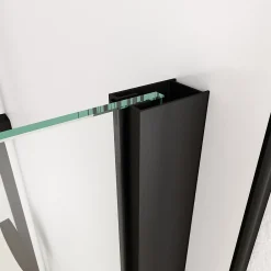 Paroi De Douche| Paroi de douche à l'italienne noir Galedo Jungle sérigraphié 120cm