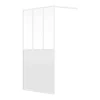 Vente-unique Paroi de douche à l'italienne style atelier - Blanc mat - 120 x 200 cm - URBANIK
