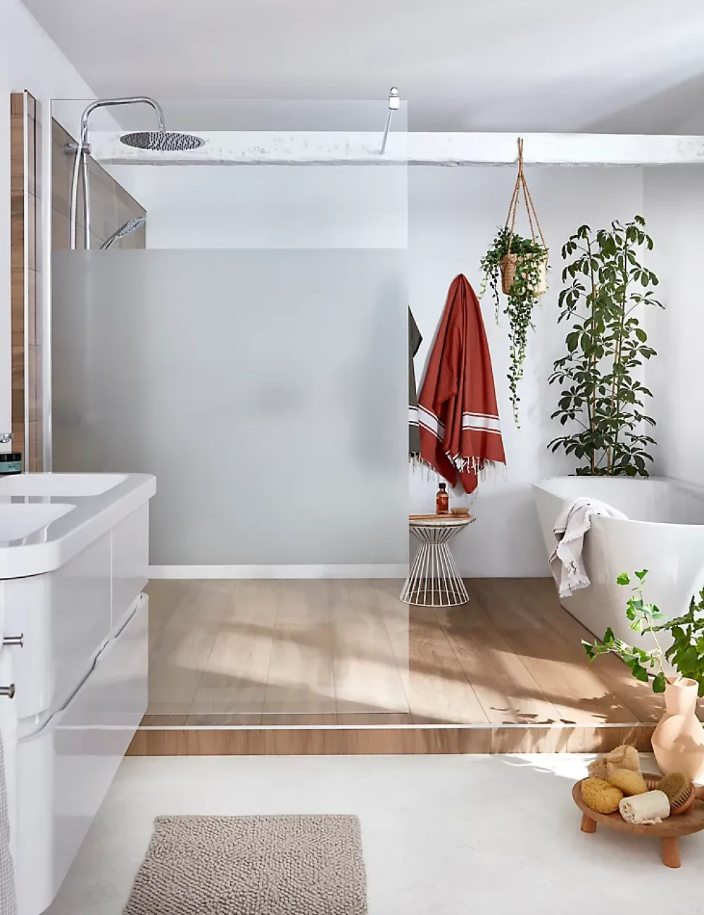Paroi De Douche| Paroi de douche à l'italienne Cooke & Lewis Onega sérigraphiée 120 cm