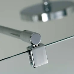 Paroi De Douche| Paroi de douche à l'italienne l.140 x H.200 cm, Walk In, verre transparent anticalcaire, profilé chromé, Schulte Masterclass Espace 8 T