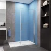 Paroi De Douche| Paroi de douche à l'italienne pivotante Chrome, L76xH187cm, 6mm verre anticalcaire, Pose réversible, Conception simple