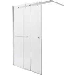 Paroi De Douche| Paroi de douche à l'italienne coulissante GoodHome Naya transparent 117,5 - 120 cm