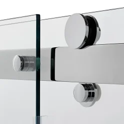 Paroi De Douche| Paroi de douche à l'italienne coulissante GoodHome Naya transparent 117,5 - 120 cm