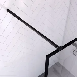 Paroi De Douche| Paroi de douche à l'italienne noir Galedo Dark Edge transparent l.140 x H.200 cm