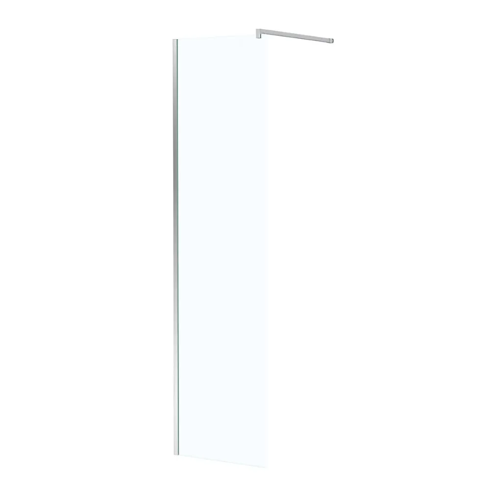 Paroi De Douche| Paroi de douche à l'italienne H.195 x l.50 cm, ép. 5 mm, profilé chrome, Galedo Essentiel