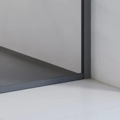 Paroi De Douche| Paroi de douche à l'italienne transparente, profilé noir mat 90 cm, Schulte Impériale Contoura