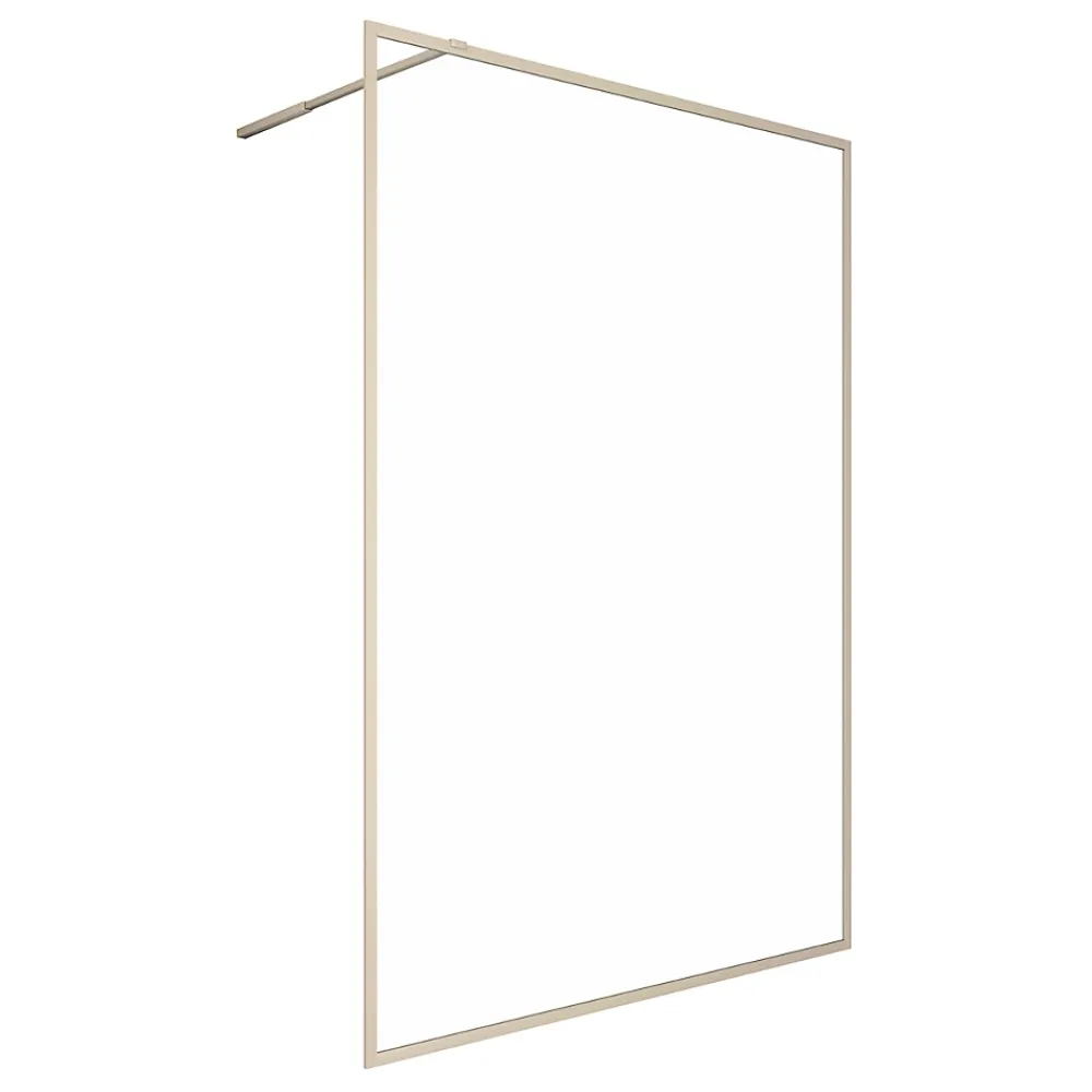 Paroi De Douche| Paroi de douche à l'italienne dorée Galedo Golden Edge transparent 120cm
