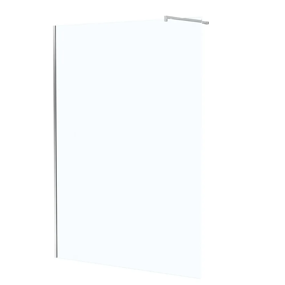 Paroi De Douche| Paroi de douche à l'italienne H.195 x l.140 cm, ép. 5 mm, profilé chrome, Galedo Essentiel