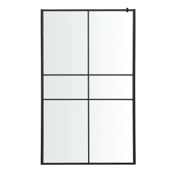 Paroi De Douche| Paroi de douche à l'italienne GoodHome Ahti transparent profilé noir 120 cm