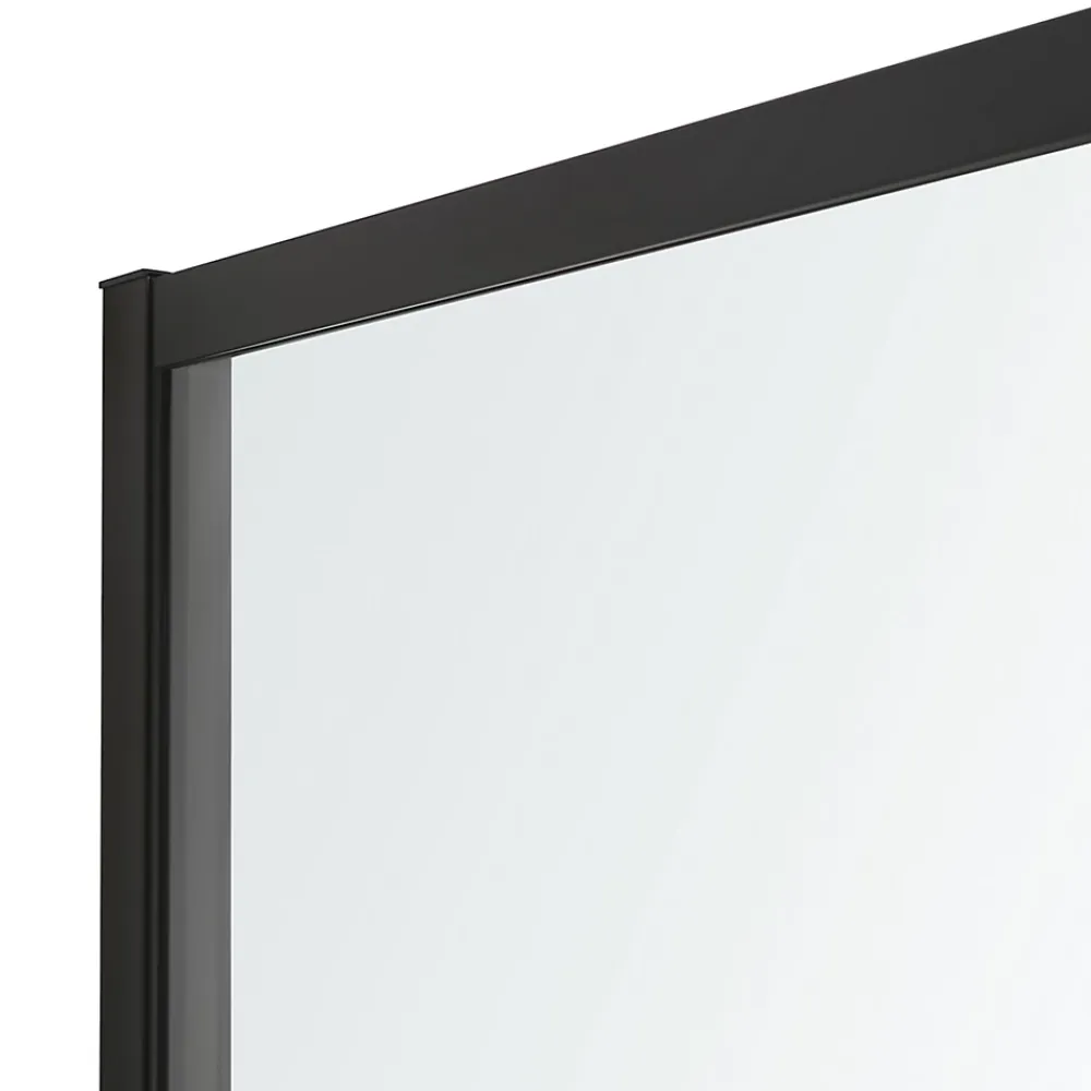 Paroi De Douche| Paroi de douche à l'italienne GoodHome Ahti transparent profilé noir 120 cm
