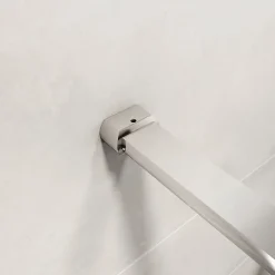 Paroi De Douche| Paroi de douche chrome 80x190cm,6mm verre anticalcaire avec bandes horizontales sérigraphiées,avec barre de fixation 90cm