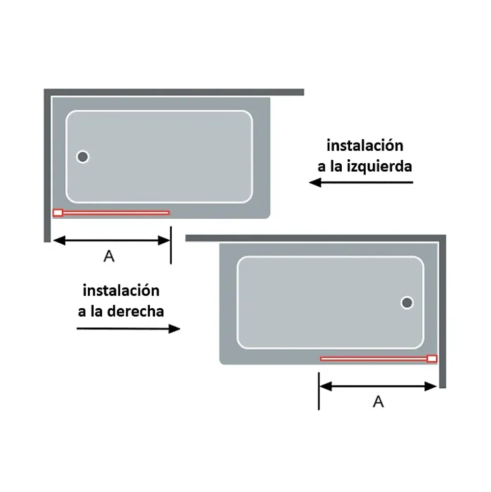 Porte De Douche|Kassandra Paroi de douche coulissante DELTA - Noir Mat - 113-115.6 cm - Fermeture amortie - Réversible - Anticalcaire