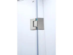Vente-unique Paroi de douche d'angle porte battante - receveur inclus - ARDIA - 90x185 cm