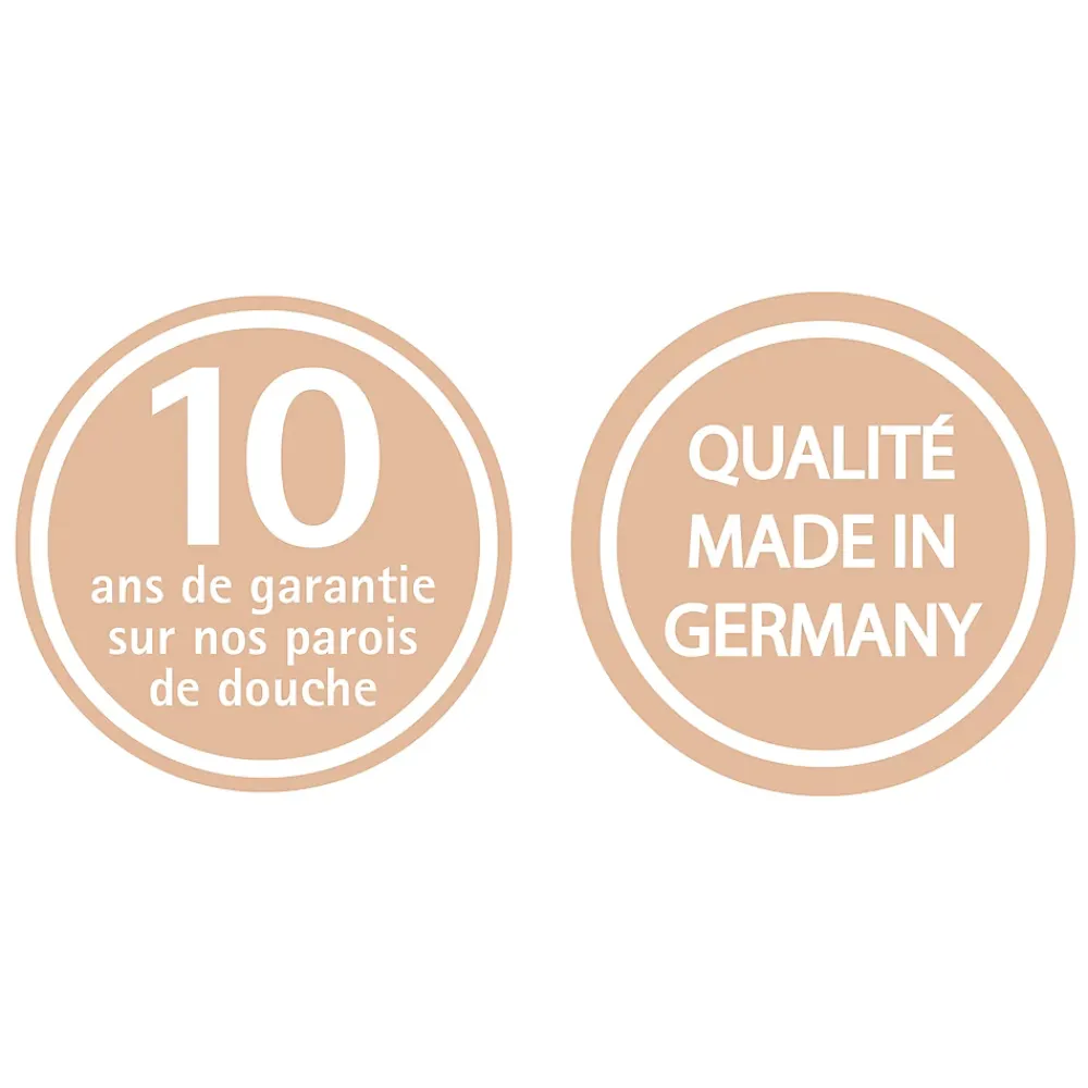 Paroi De Douche| Paroi de douche fixe à l'italienne l.140xH.200cm, Walk In verrière atelier, verre transparent anticalcaire 6mm, profilé noir mat, Schulte NewStyle