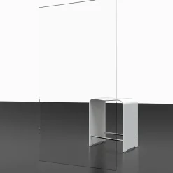 Paroi De Douche| Paroi de douche fixe à l'italienne l.120xH.200cm, Walk In, verre transparent anticalcaire 6mm, profilé cuivré, Schulte NewStyle