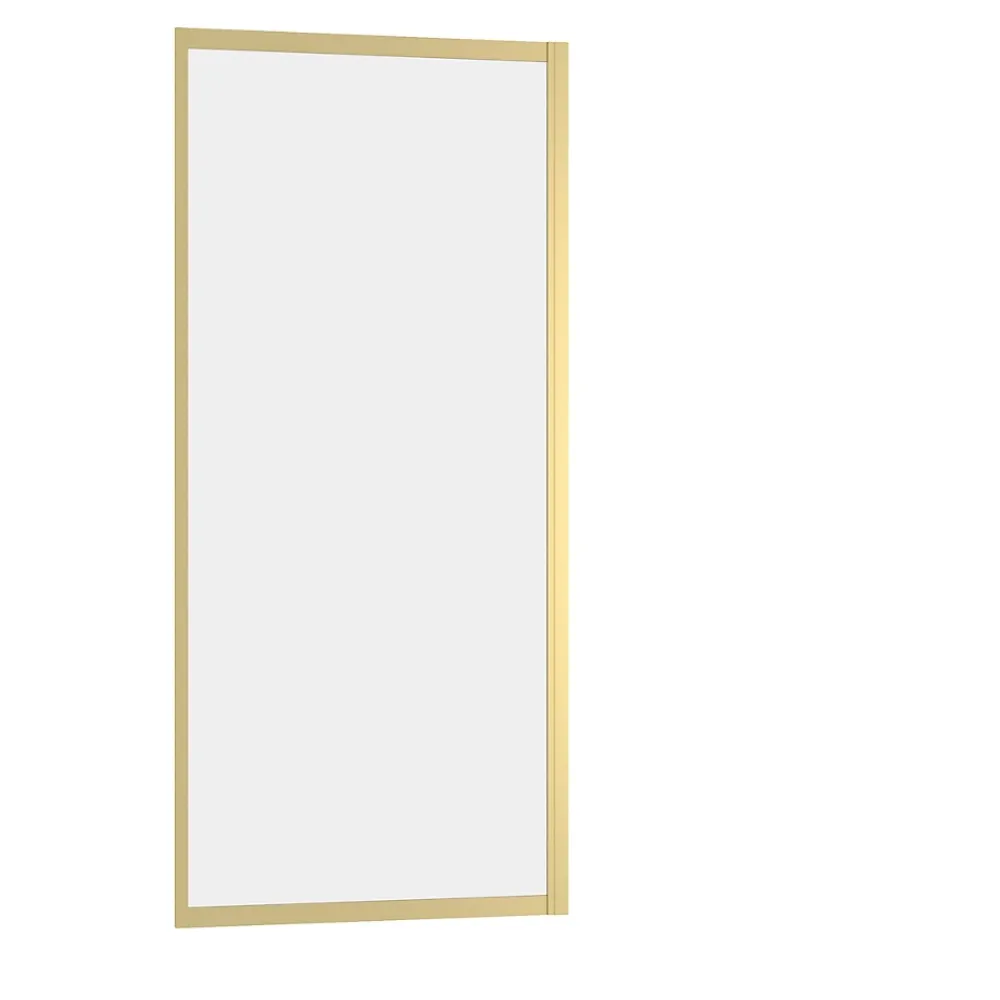 Galedo Paroi de douche fixe 80 x 200 cm, doré brossé, Factory