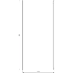 Paroi De Douche|GoodHome Paroi de douche fixe l.90 x H.195 cm, verre transparent, profilés alu noir, Ledava