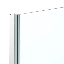 Paroi De Douche|GoodHome Paroi de douche fixe l.80 x H.195 cm, bandes miroir, profilés alu chrome, Ledava