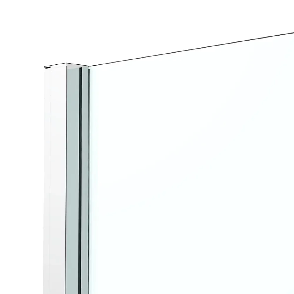 Paroi De Douche|GoodHome Paroi de douche fixe l.70 x H.195 cm, verre transparent, profilés alu chrome, Ledava