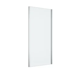 Paroi De Douche|GoodHome Paroi de douche fixe l.90 x H.195 cm, verre transparent, profilés alu chrome, Ledava