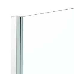 Paroi De Douche|GoodHome Paroi de douche fixe l.90 x H.195 cm, verre transparent, profilés alu chrome, Ledava