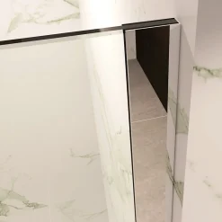 Paroi De Douche|Saniverre Paroi de douche Italienne ROMA H.200 x 140 cm verre 10 mm centre-opaque -