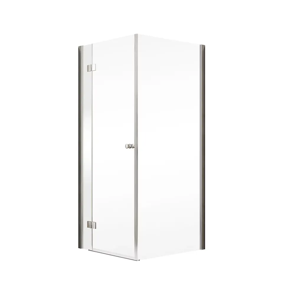 Schulte Paroi de douche latérale pour porte battante l.90xH.200cm, verre transparent anticalcaire 6mm, profilé chromé, MasterClass