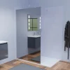 Cuisibane Paroi de douche miroir 120 cm MAORA - Verre 8 mm anticalcaire