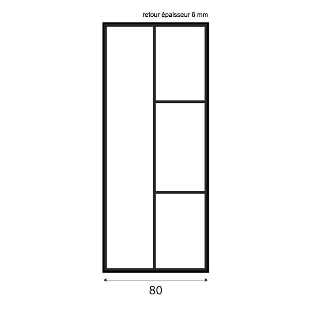 Porte De Douche|Cuisibane Paroi de douche verrière d'angle pivotante ATELIA double battant 120 cm x 80 cm