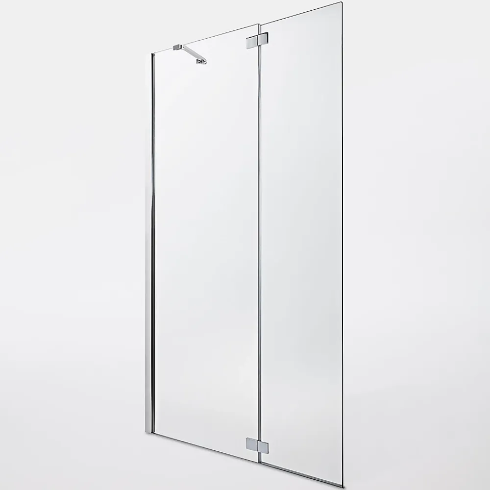 Cooke & Lewis Paroi de douche walk in et volet Zilia transparent 80 + 45 cm