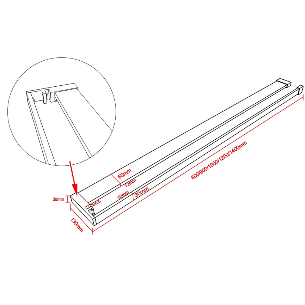 Paroi De Douche| Paroi de douche 120x200 cm - 8mm verre trempé bande dépoli + barre extensible 73-120 cm + Étagère de Douch 120 cm