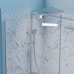 Paroi De Douche|Cuisibane Paroi de douche 110x200 cm fixe CALYPSO - Verre 8 mm anticalcaire