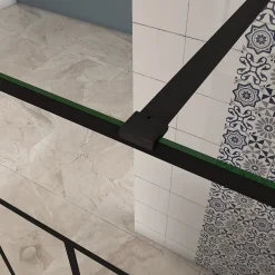 Paroi De Douche| paroi de douche 120x200cm,avec une barre de fixation 90cm,en 8mm verre anticalcaire,Paroi douche italienne,Conception et intimité